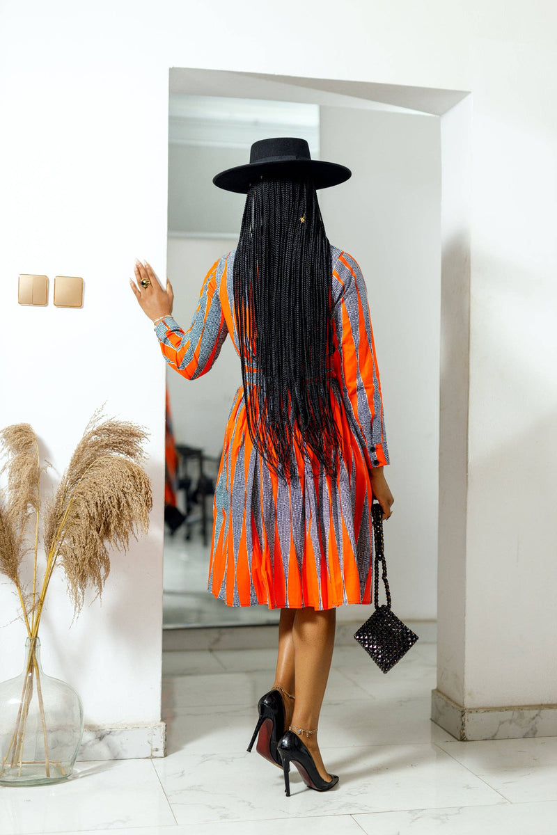 ELIZABETH AFRICAN PRINT DRESS - WHO'S THAT LADY BOUTIQUE